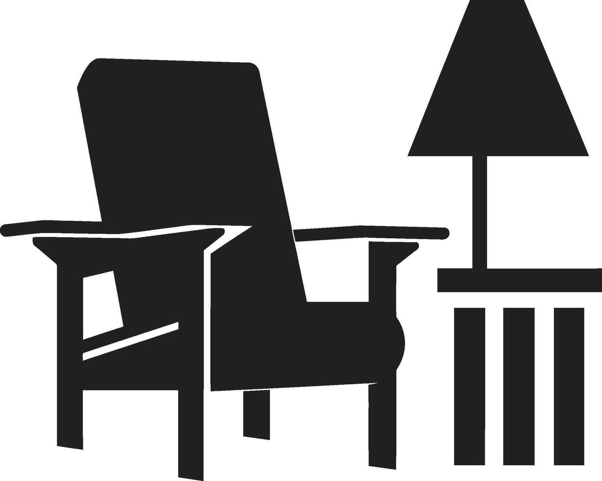 zen céfiro insignias contemporáneo relajante silla vector logo para tranquilo momentos minimalista retirada cresta vector logo para sencillo y moderno relajante silla diseño