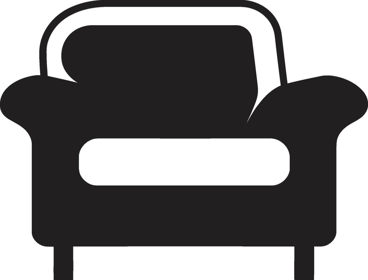 zen céfiro cresta moderno silla vector icono para tranquilo vivo tranquilo tendencias insignias vector logo para último comodidad con moderno silla