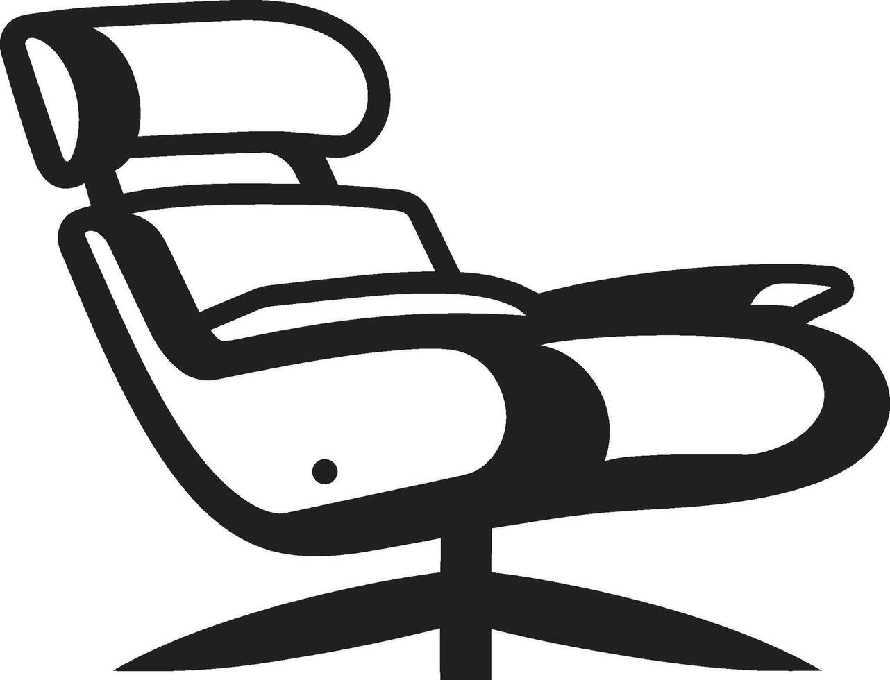 Comfort Oasis Badge Vector Design for Modern Lounge Chair Illustration Chic Comfort Insignia Modern Relaxing Chair Vector Icon for Cozy Spaces