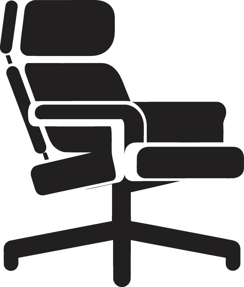 minimalista retirada Insignia vector diseño para sencillo moderno relajante silla elegancia salón insignias moderno relajante silla vector icono para elegante espacios