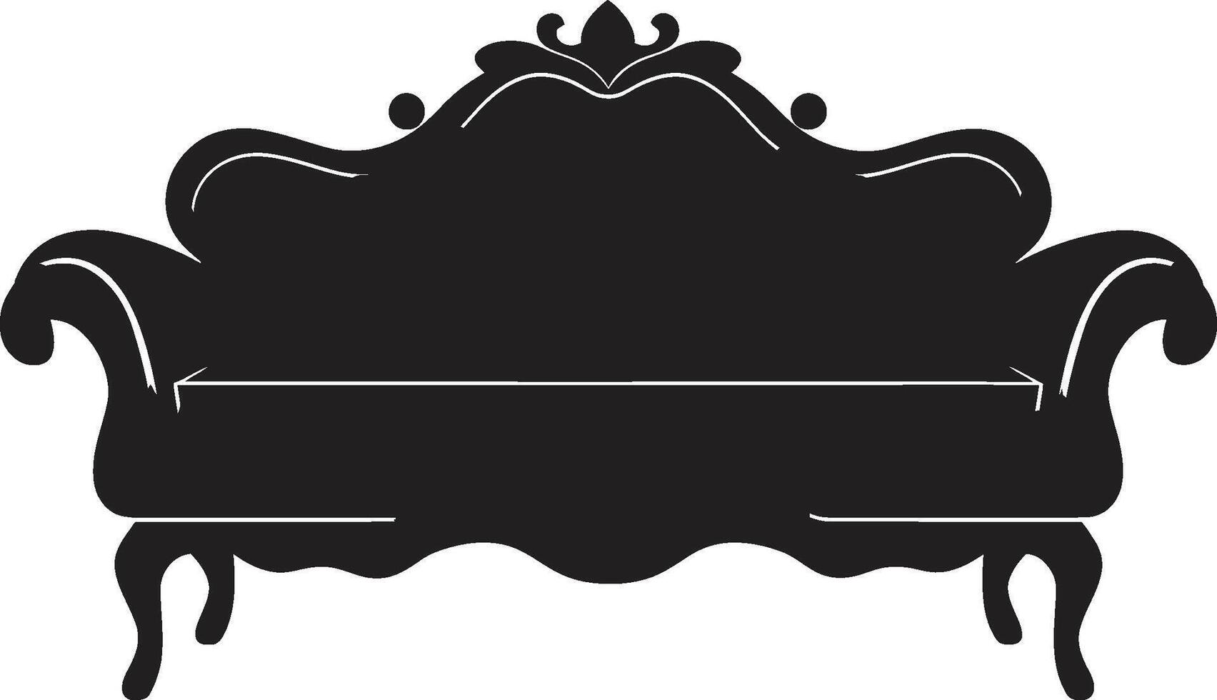 Trendsetting Refuge Crest Chic Sofa Seat Logo for Modern Comfort Soft Sanctuary Badge Vector Sofa Set Icon for Comfortable Home Interiors