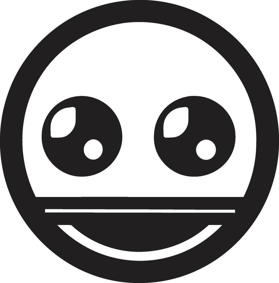 Byte sized Bot Badge Vector Icon of a Compact Robot for Chat Assistance Talkbox Totem Insignia Cute Robot Chatbot Design for Chat Delight