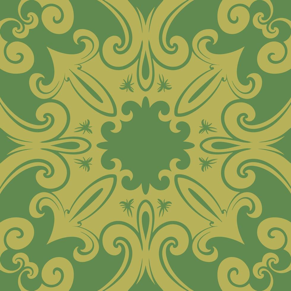 antecedentes Clásico mandala ornamento losas cerámico, geométrico retro mosaico modelo vector