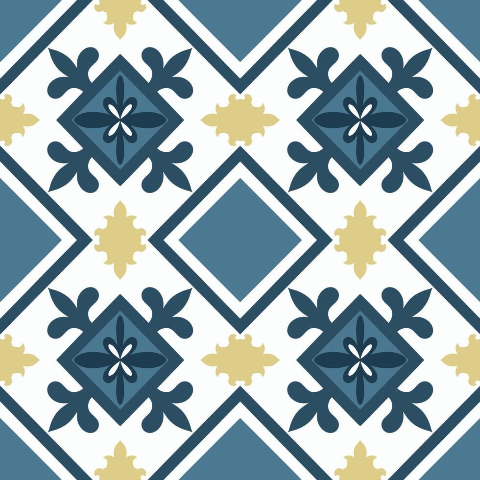 background vintage mandala ornament  tiles ceramic, Geometric retro mosaic pattern vector