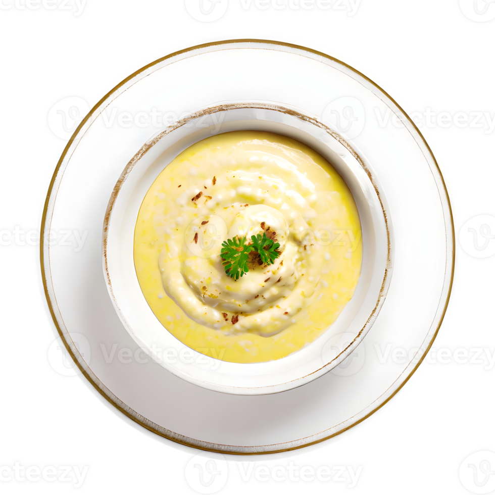 AI generated Tasty bechamel sauce png isolated on transparent background