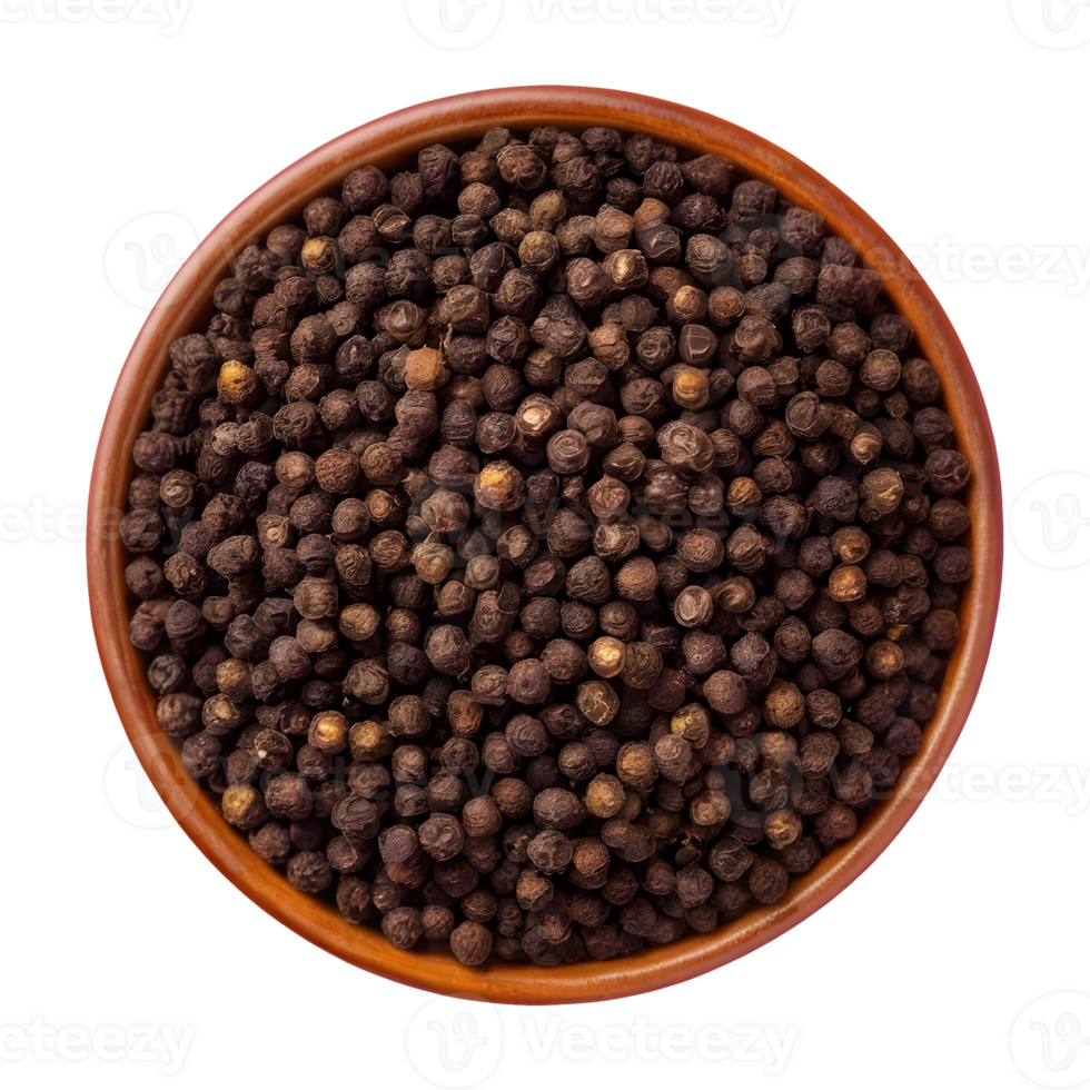 AI generated Black pepper is a top spice isolated png