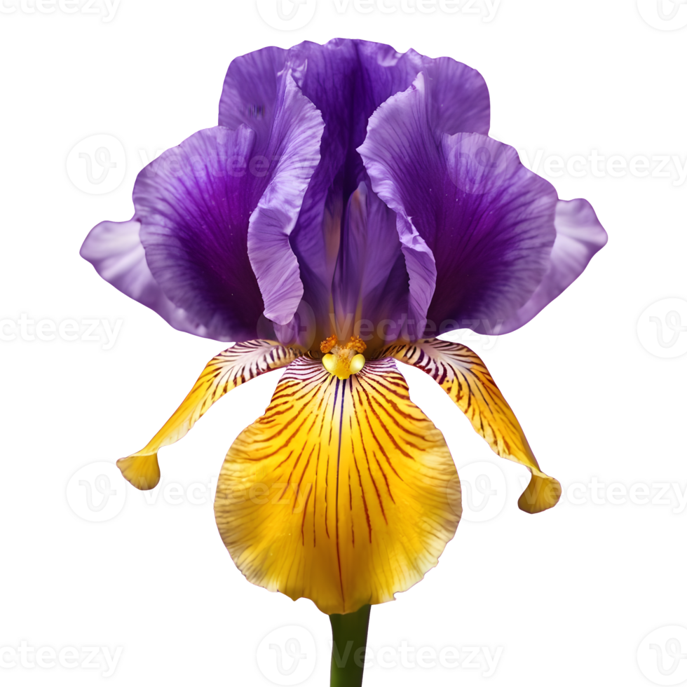 AI generated Neomarica the walking iris isolated png