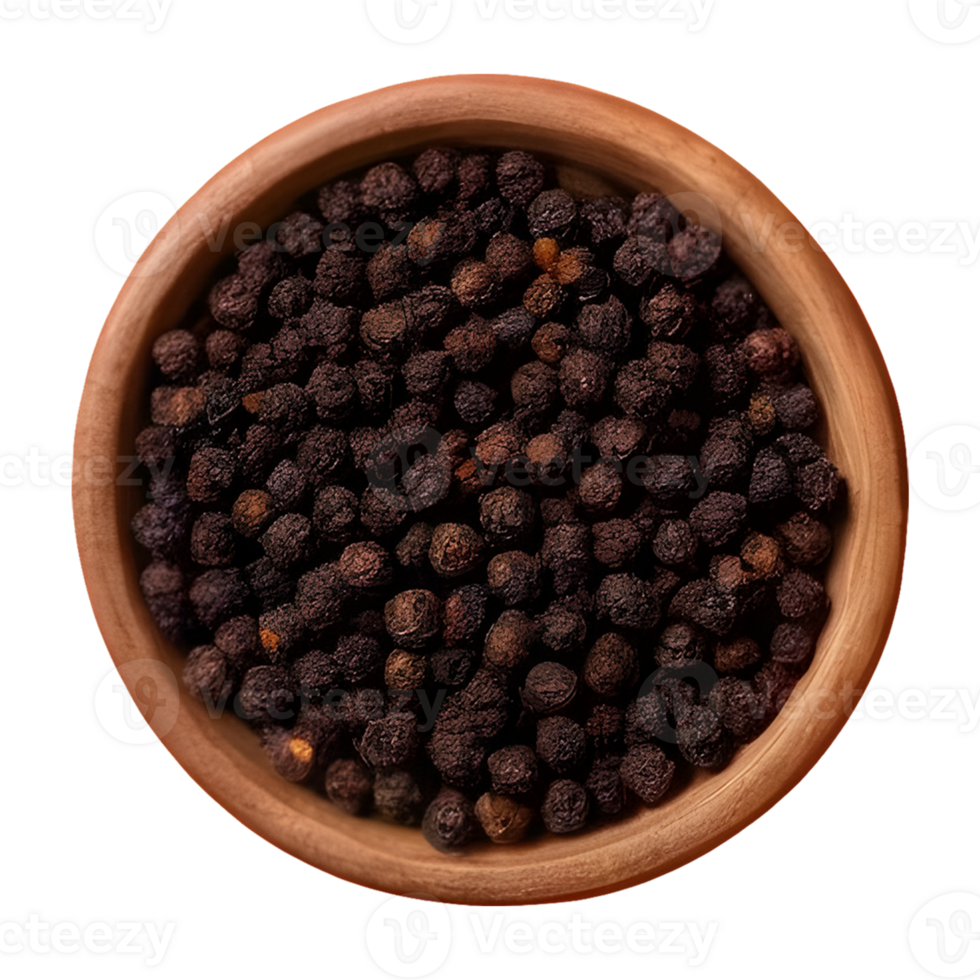AI generated Black pepper is a top spice isolated png