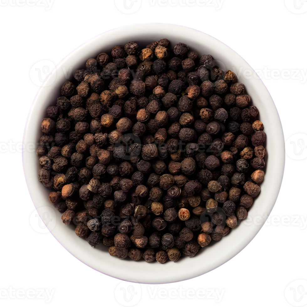 AI generated Black pepper is a top spice isolated png