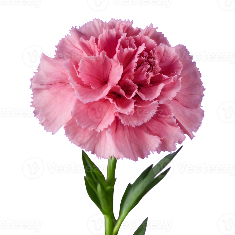 AI generated Transparent background for carnation standard tonic golem dianthus isolated png