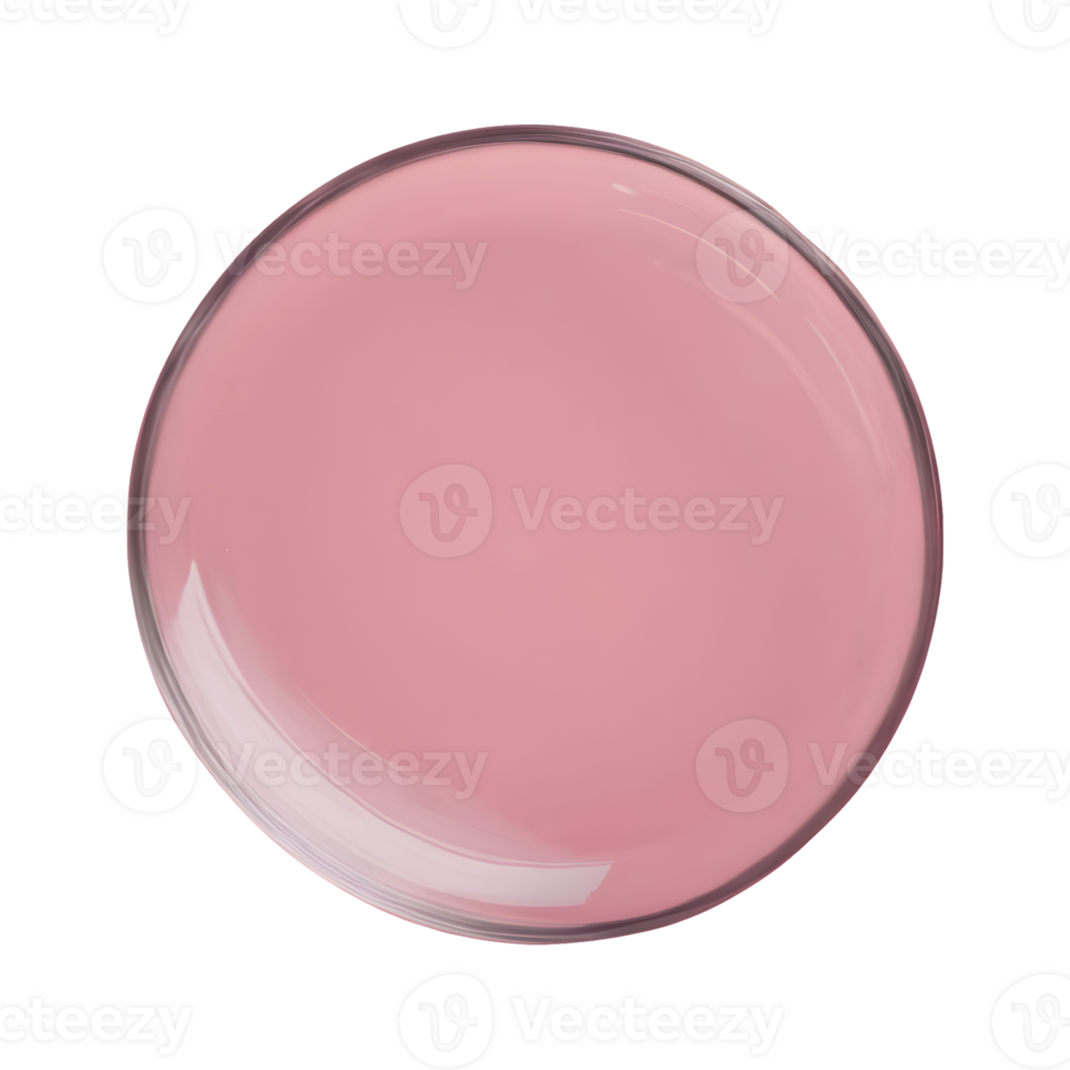 AI generated Top view of a round transparent background isolated png
