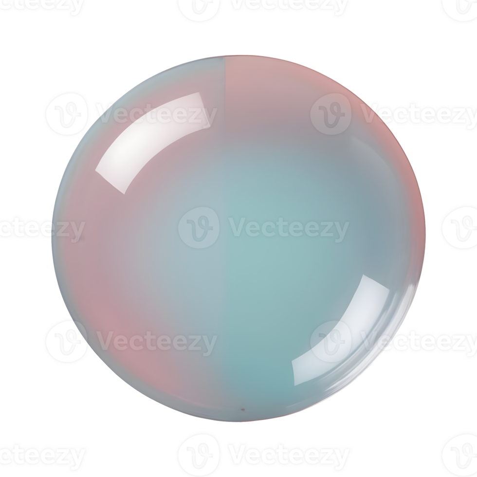 AI generated Top view of a round transparent background isolated png