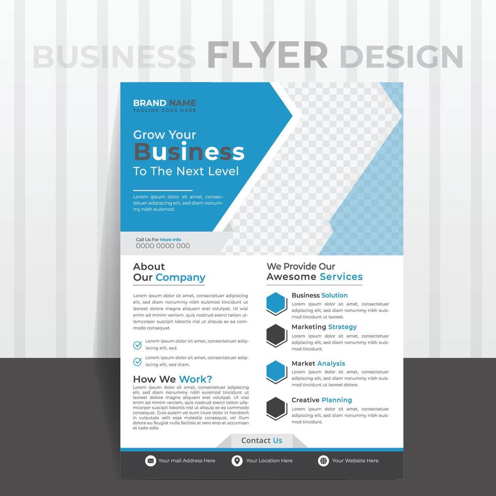 Flyer Design, Vector illustration design template.