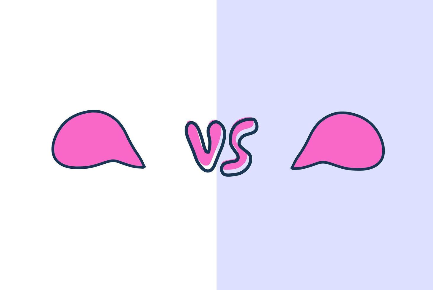 Versus screen vector illustration. Vs card.