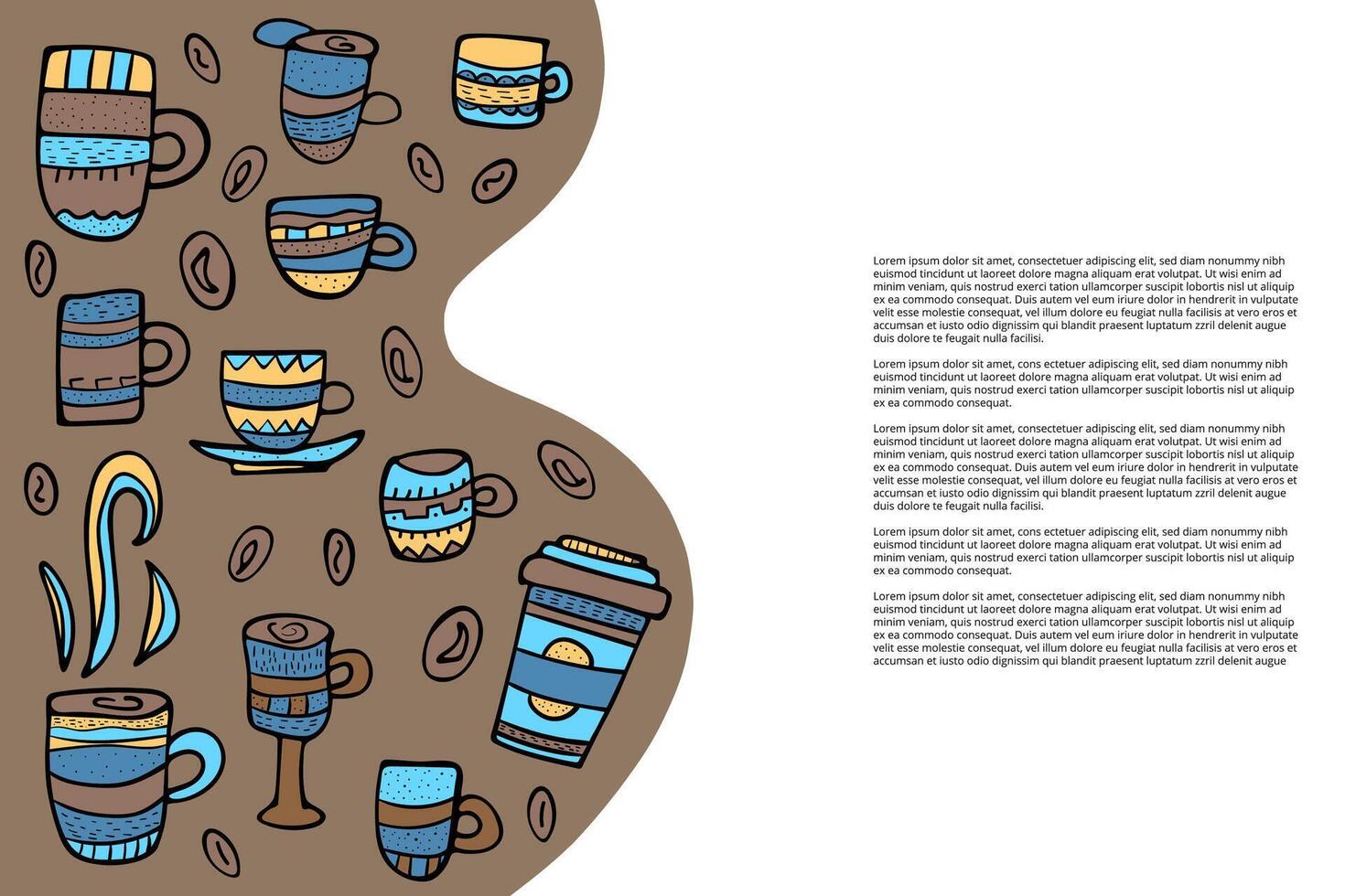 More coffe please lettering. Vector illustration.