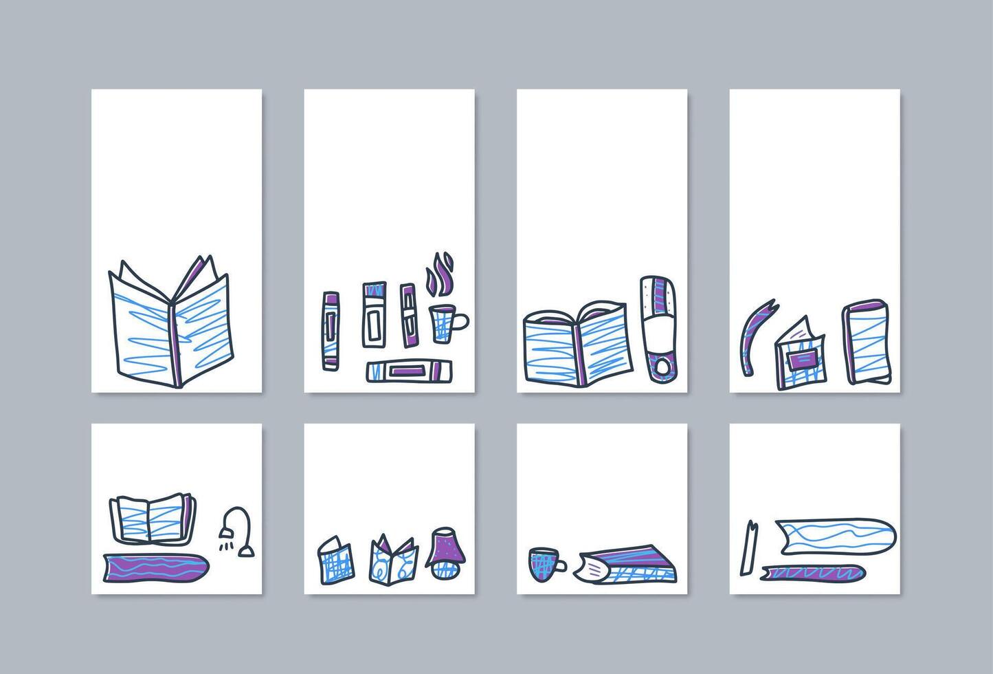 Book concept. Vector illustration in doodle style.