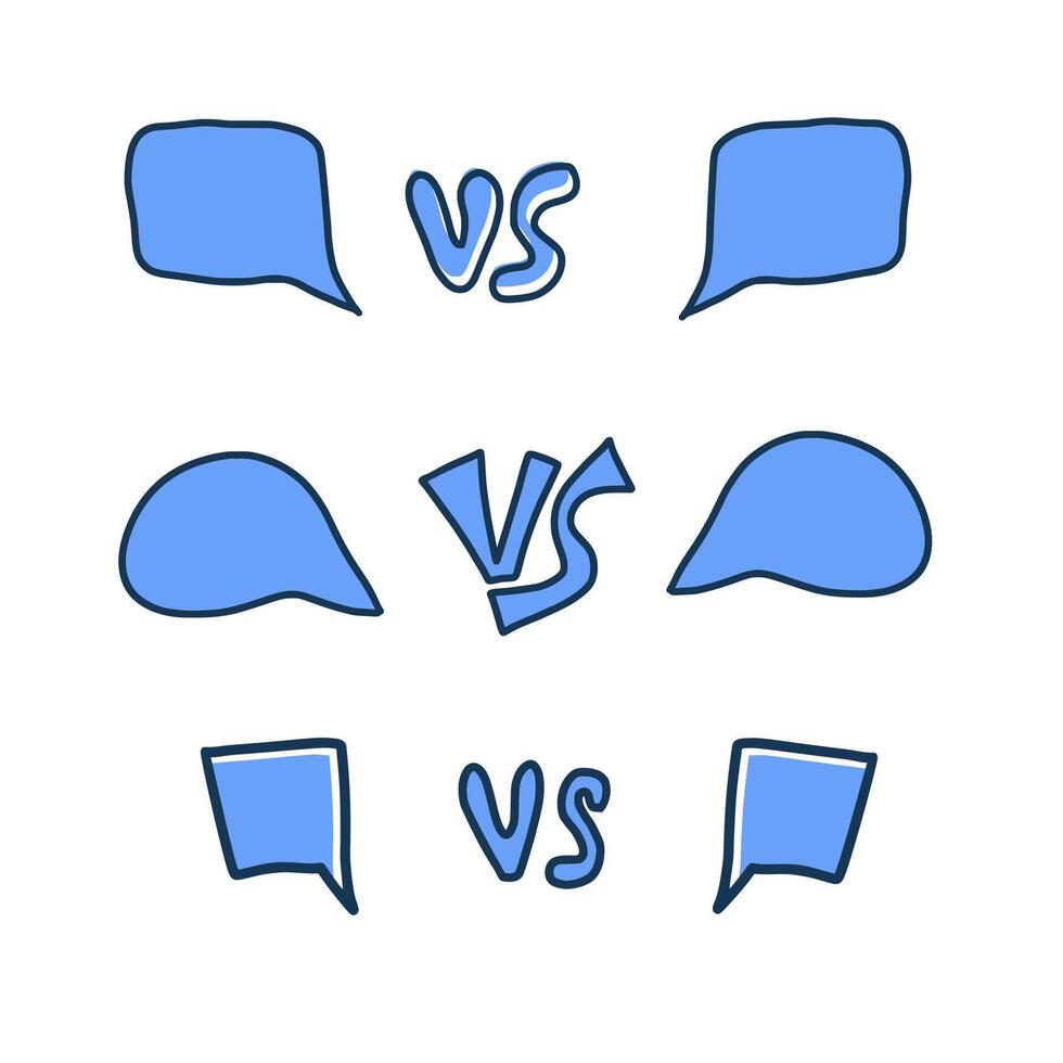 Versus screen vector illustration. Vs card.