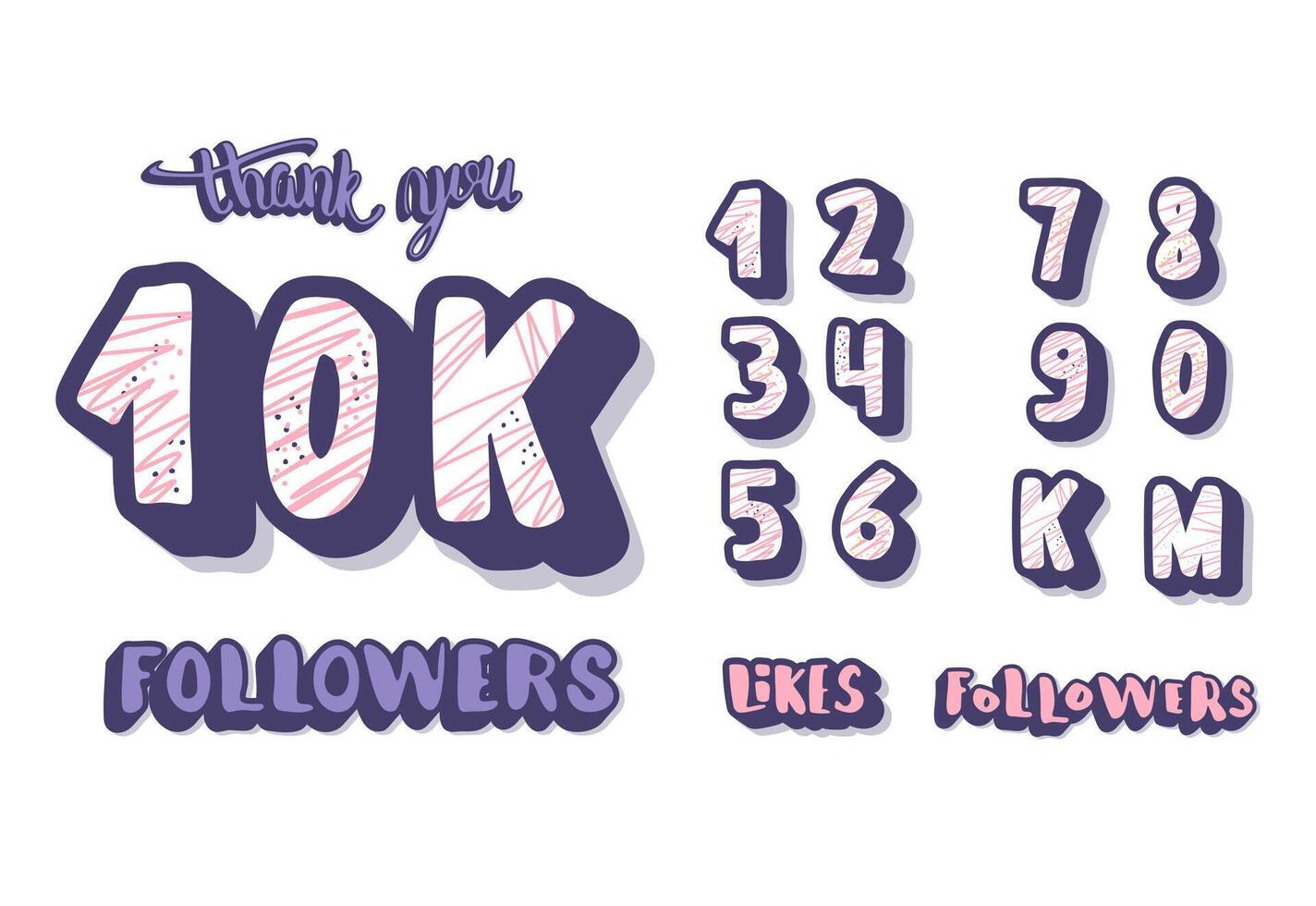 Social media banners set. Vector template design.