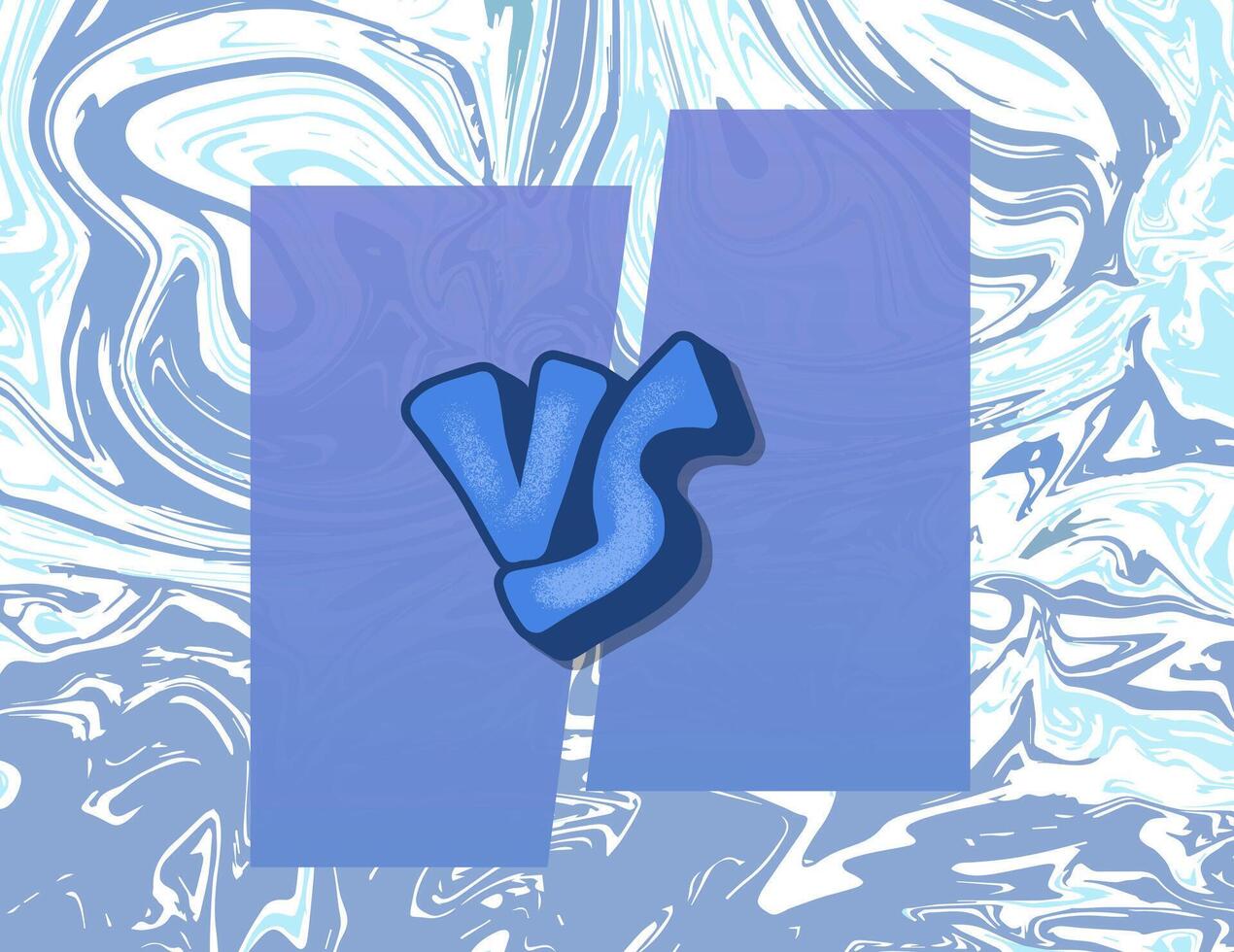 Versus screen vector illustration. Vs card.