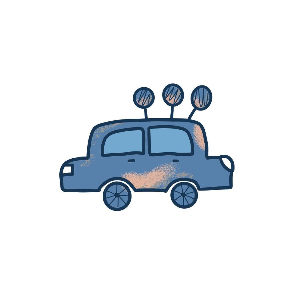 Car sharing concept. Vector flat illustration.