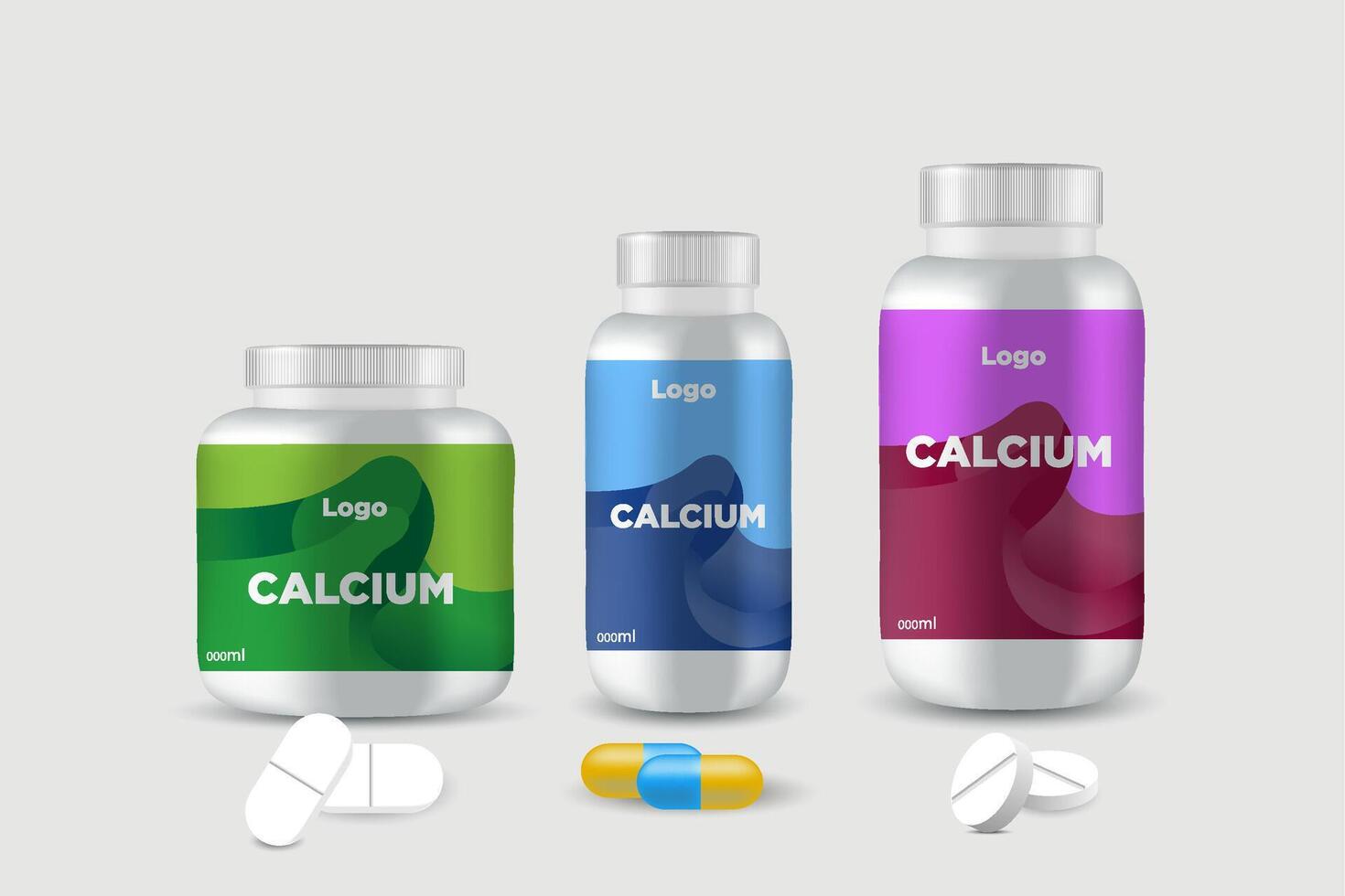 label template supplement vitamin label bottle label packaging design creative and modern design with multi vitamin natural vector medicine label.