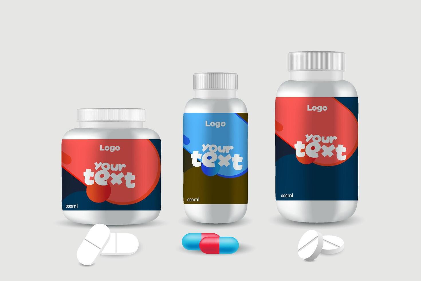 label template supplement vitamin label bottle label packaging design creative and modern design with multi vitamin natural vector medicine label.