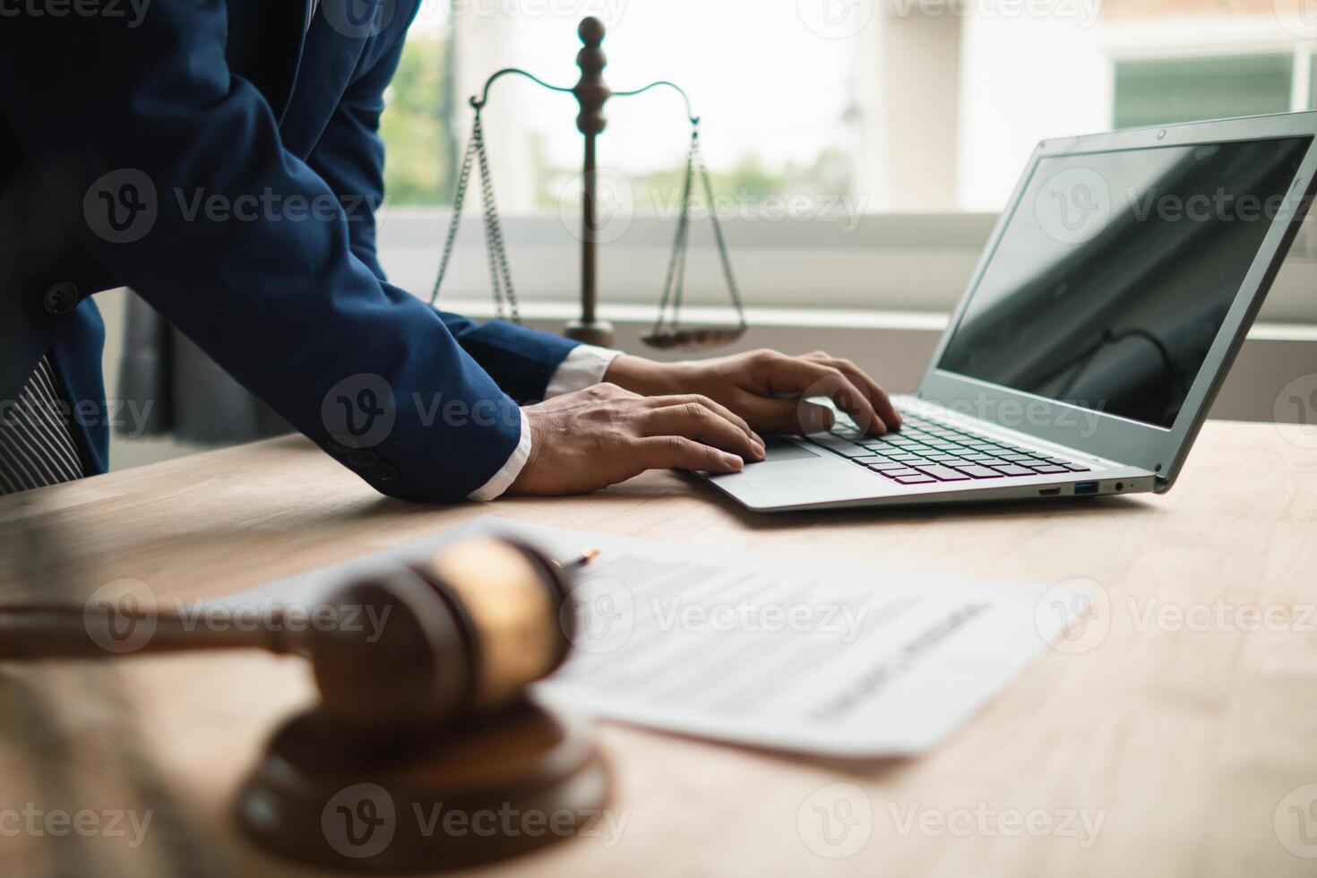 Lawyers are providing legal advice to those seeking legal assistance to understand the rules correctly to prevent unintentional wrongdoing. Concept for seeking legal advice from a team of lawyers photo