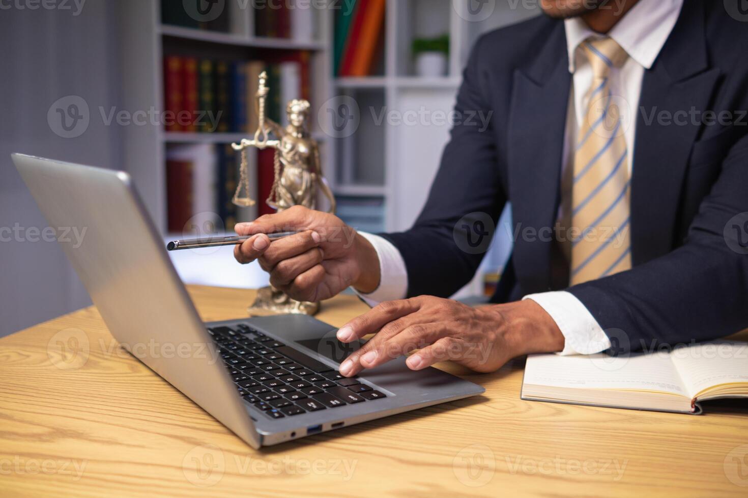 Lawyers are providing legal advice to those seeking legal assistance to understand the rules correctly to prevent unintentional wrongdoing. Concept for seeking legal advice from a team of lawyers photo