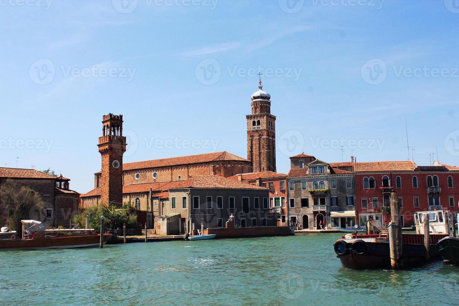 Old town of Murano island, Venice, Italy photo