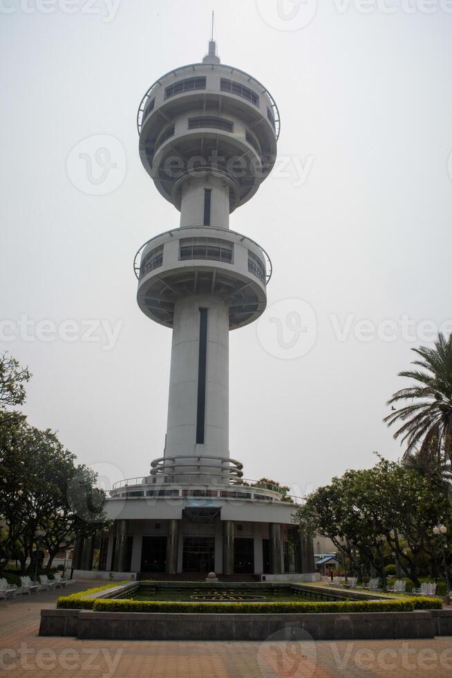 Banharn Jamsai Tower an Observation deck at Suphanburi Province Thailand photo