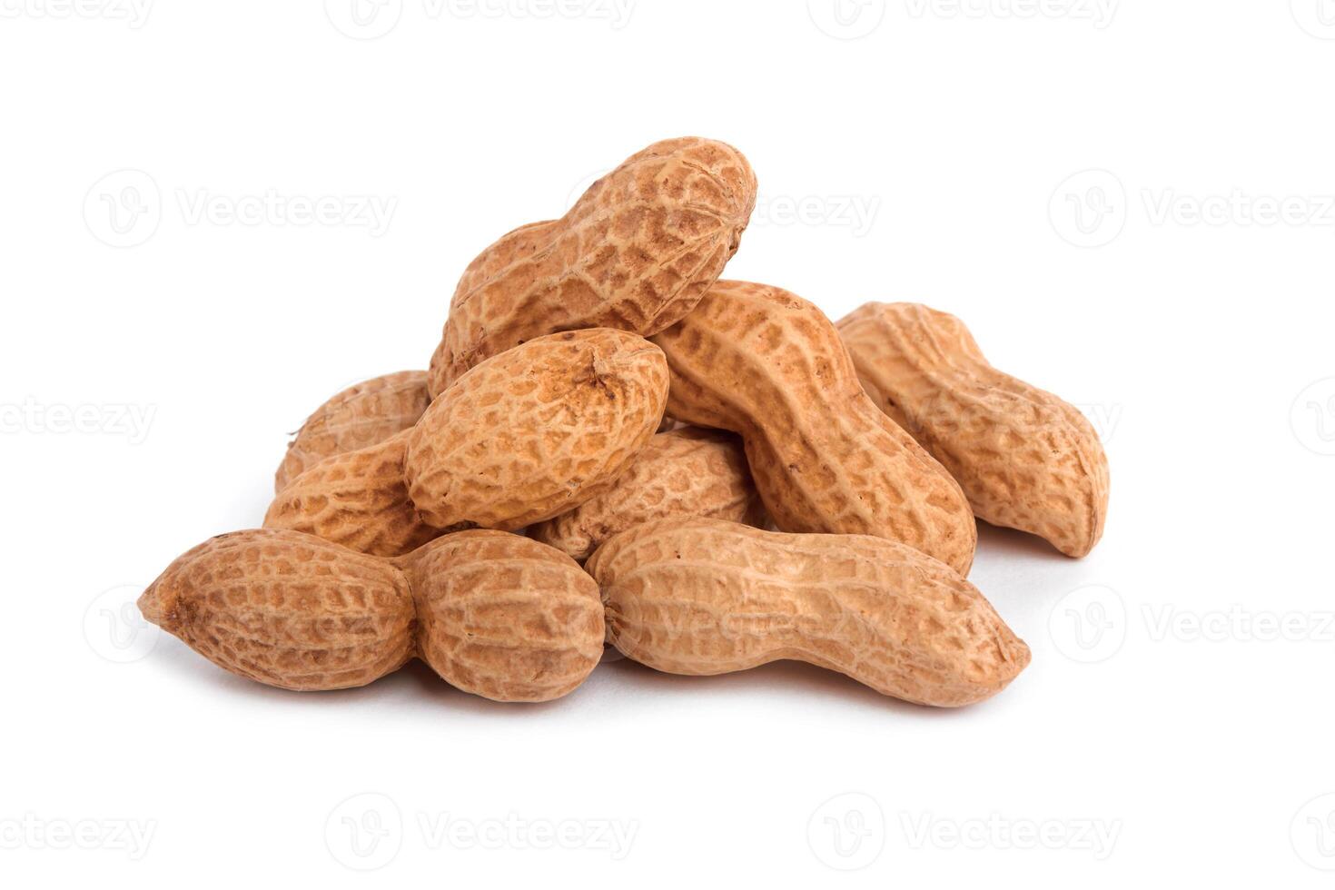 peanuts on white photo