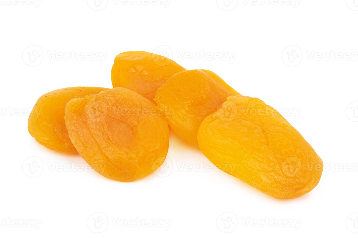 Dried apricots white photo