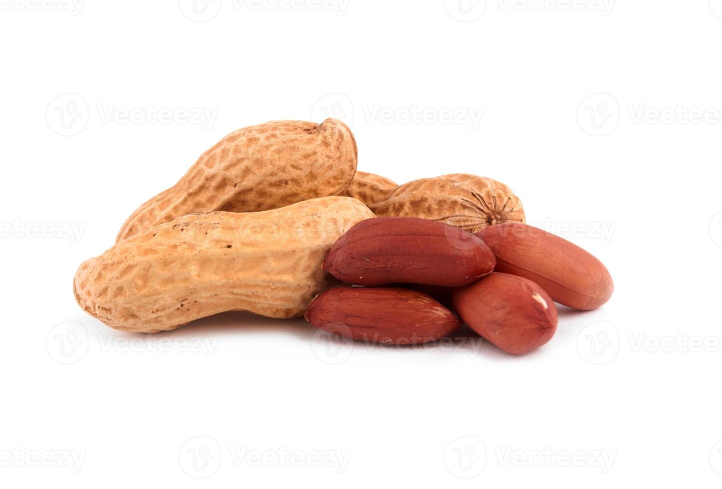 peanuts on white photo