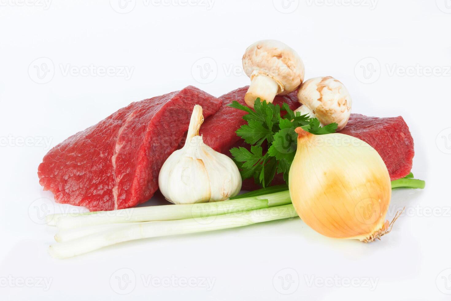 meat on white photo