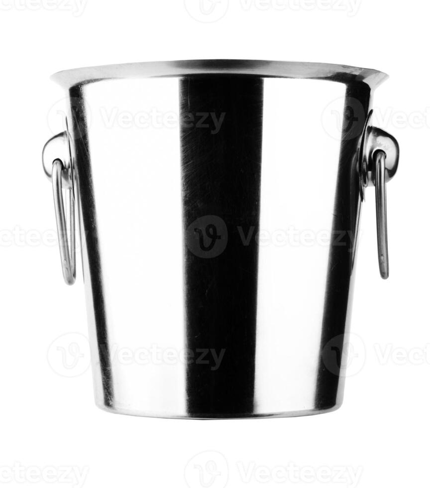 ice bucket on white photo