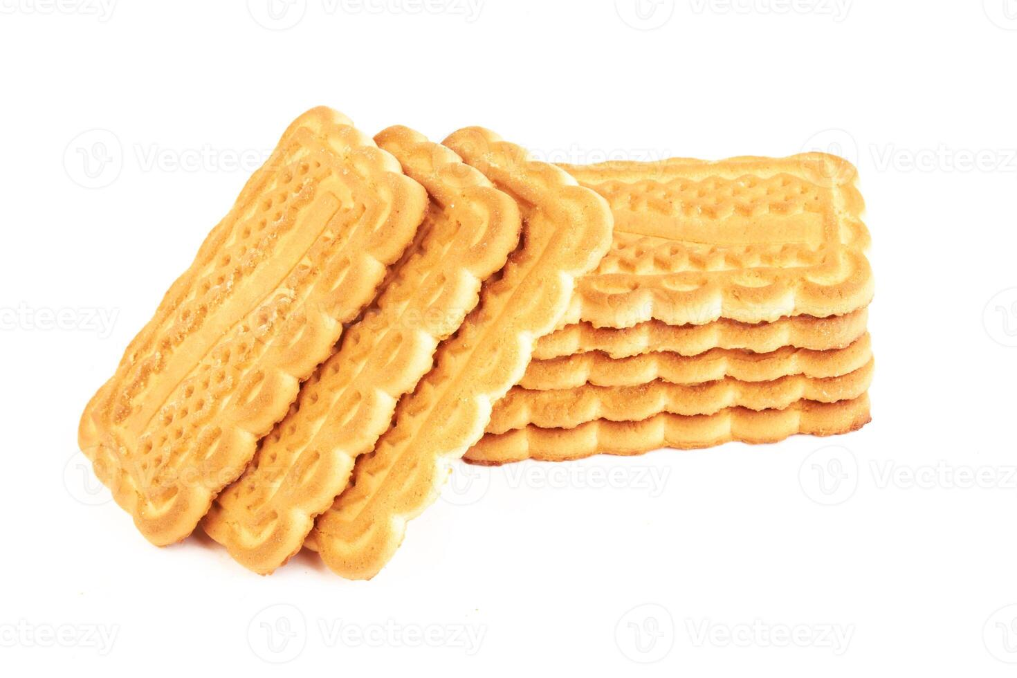 galletas en blanco foto