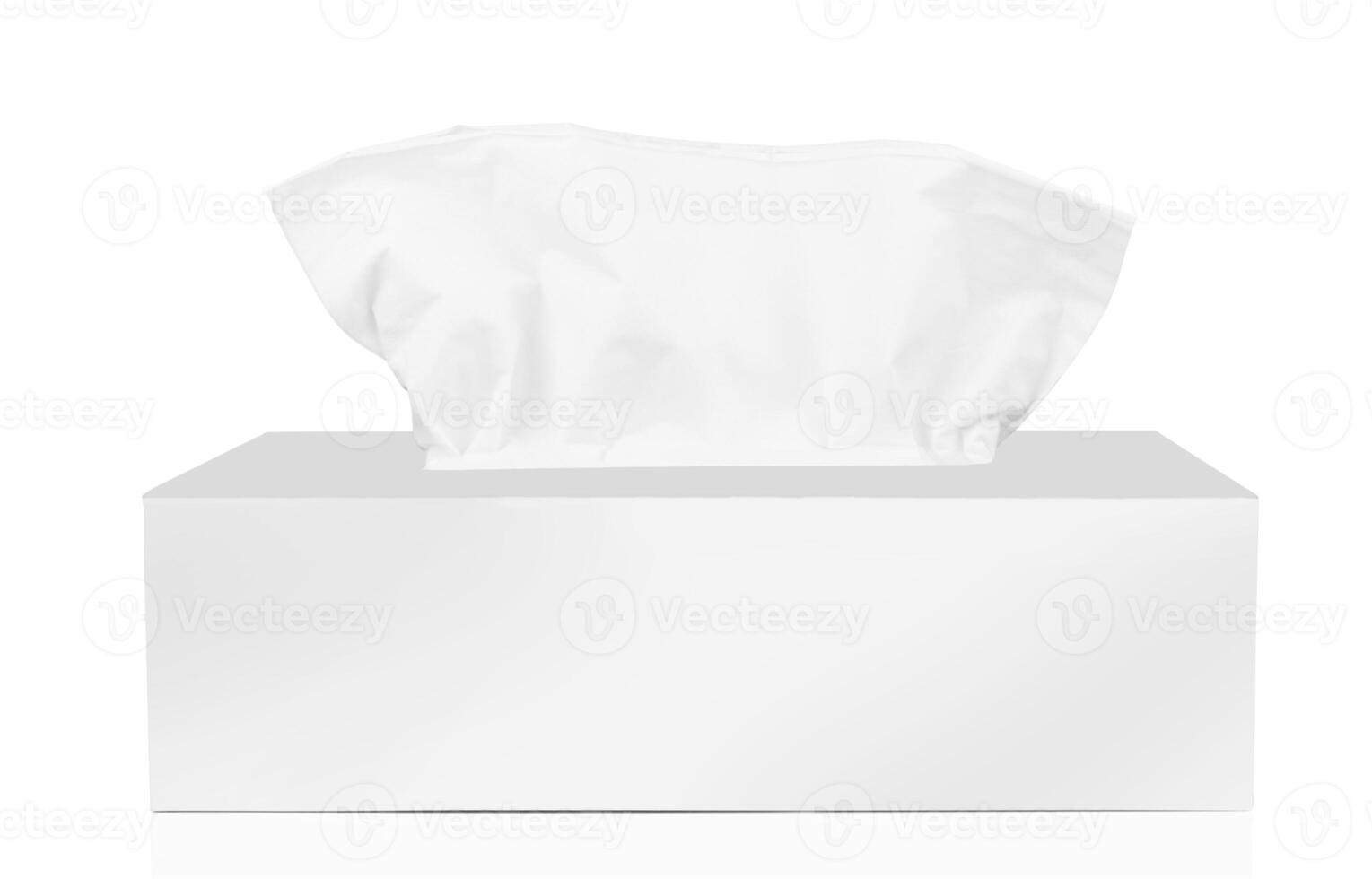 Tissue box on white photo