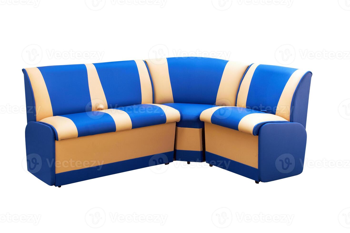 leather sofa on white photo