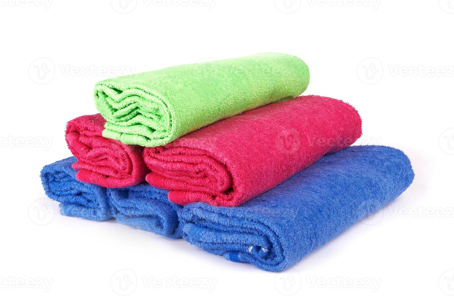 towels on white photo