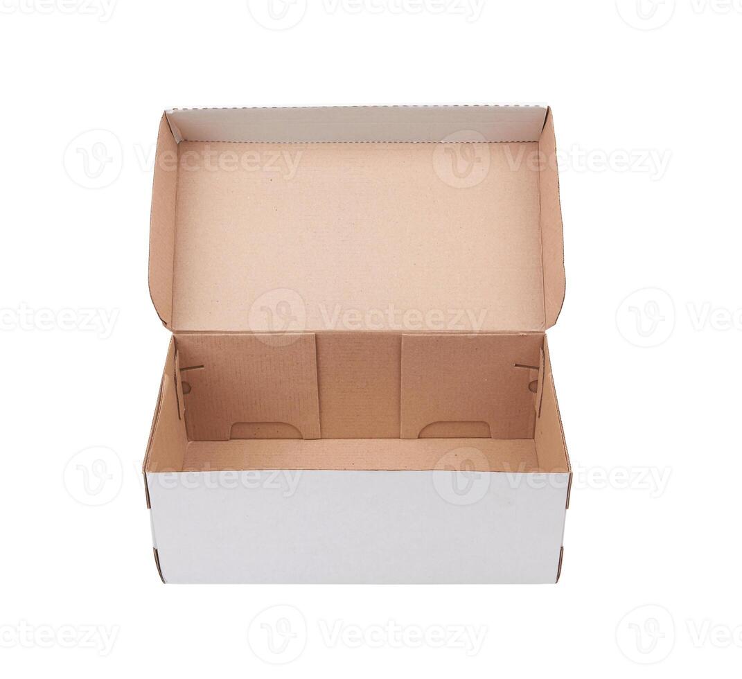 cardboard box on white photo