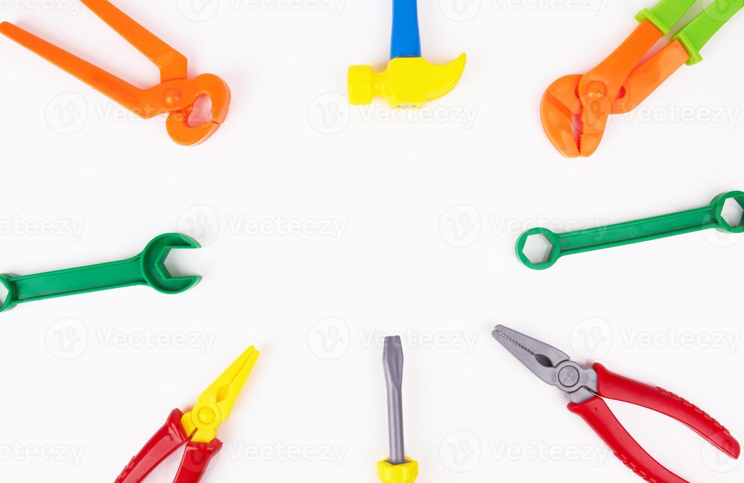 tools on white photo