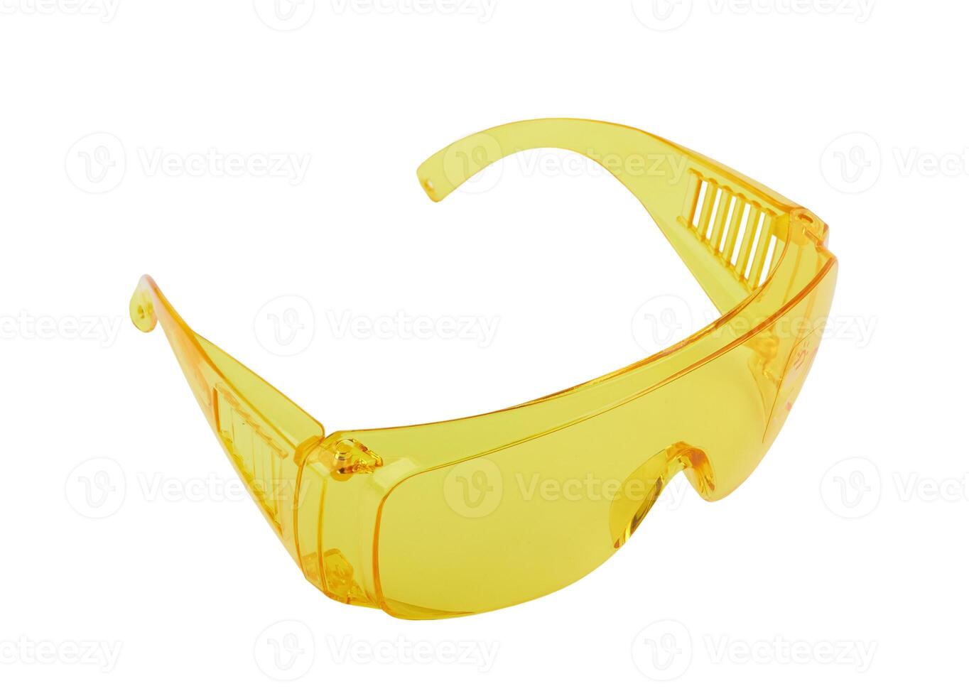 Yellow plastic glasses photo