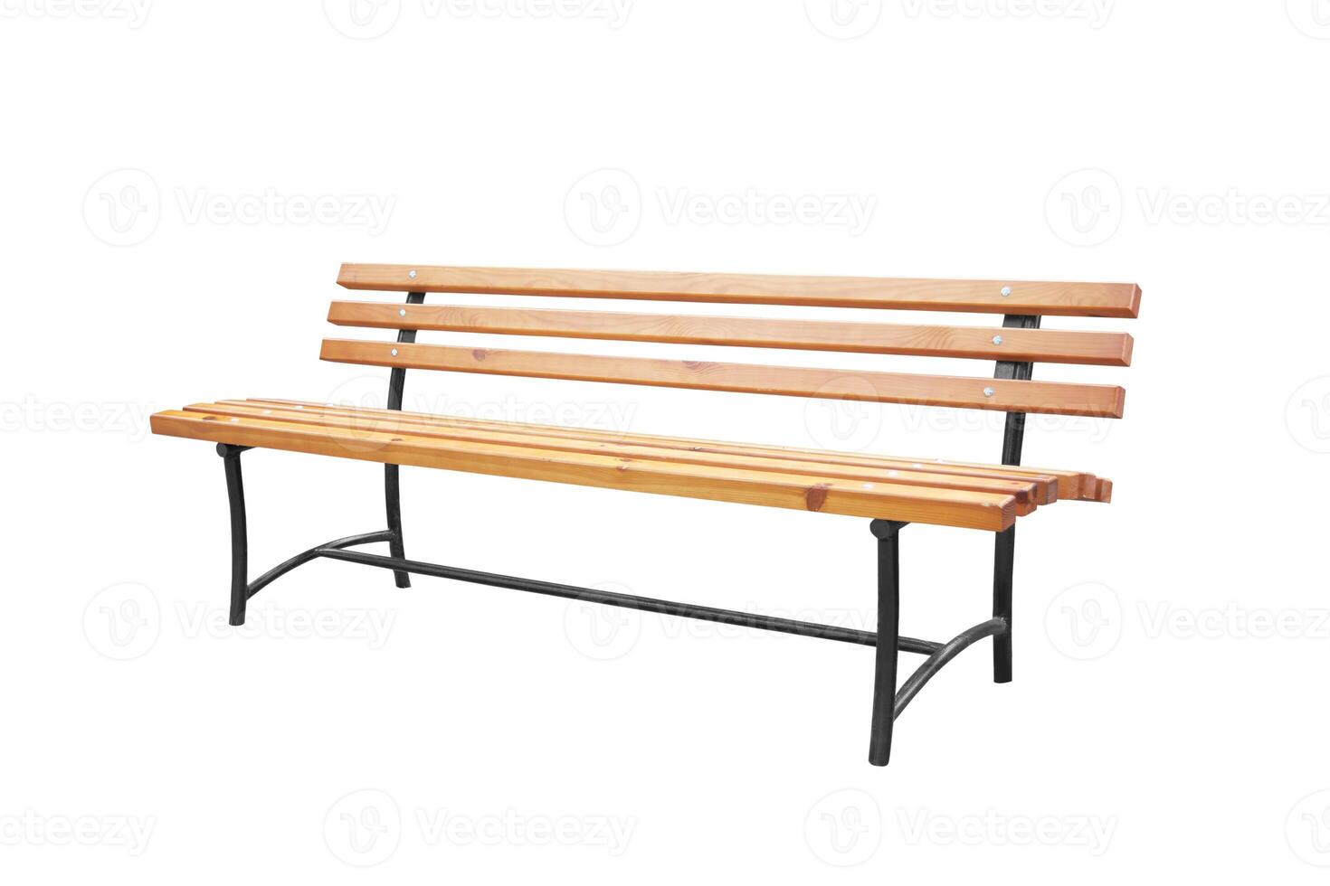 bench on white photo