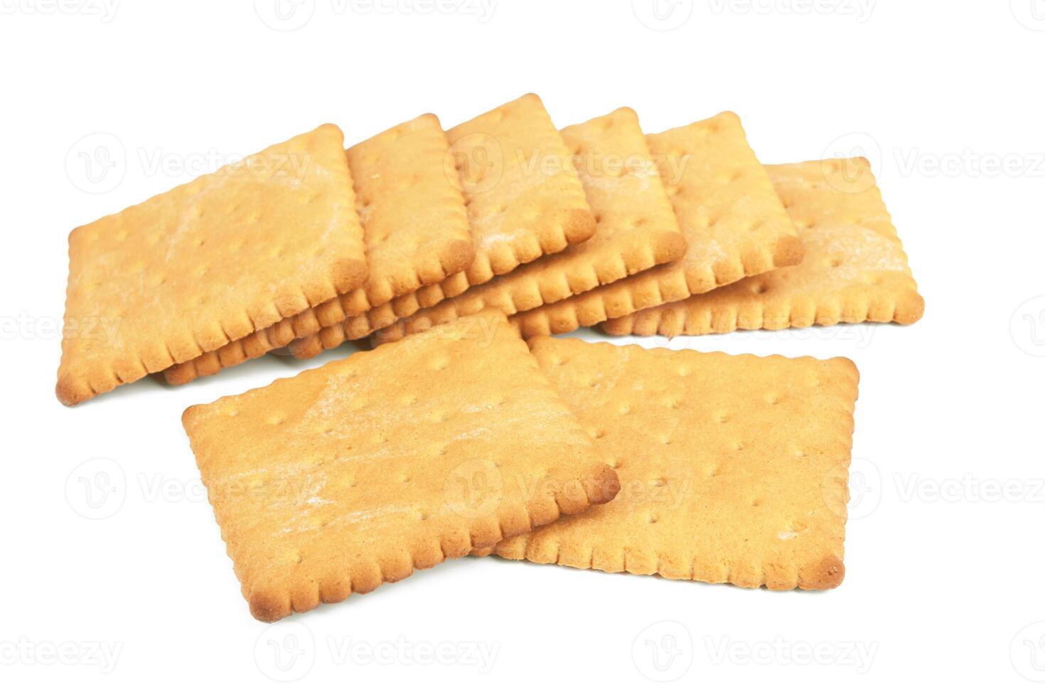 galletas en blanco foto