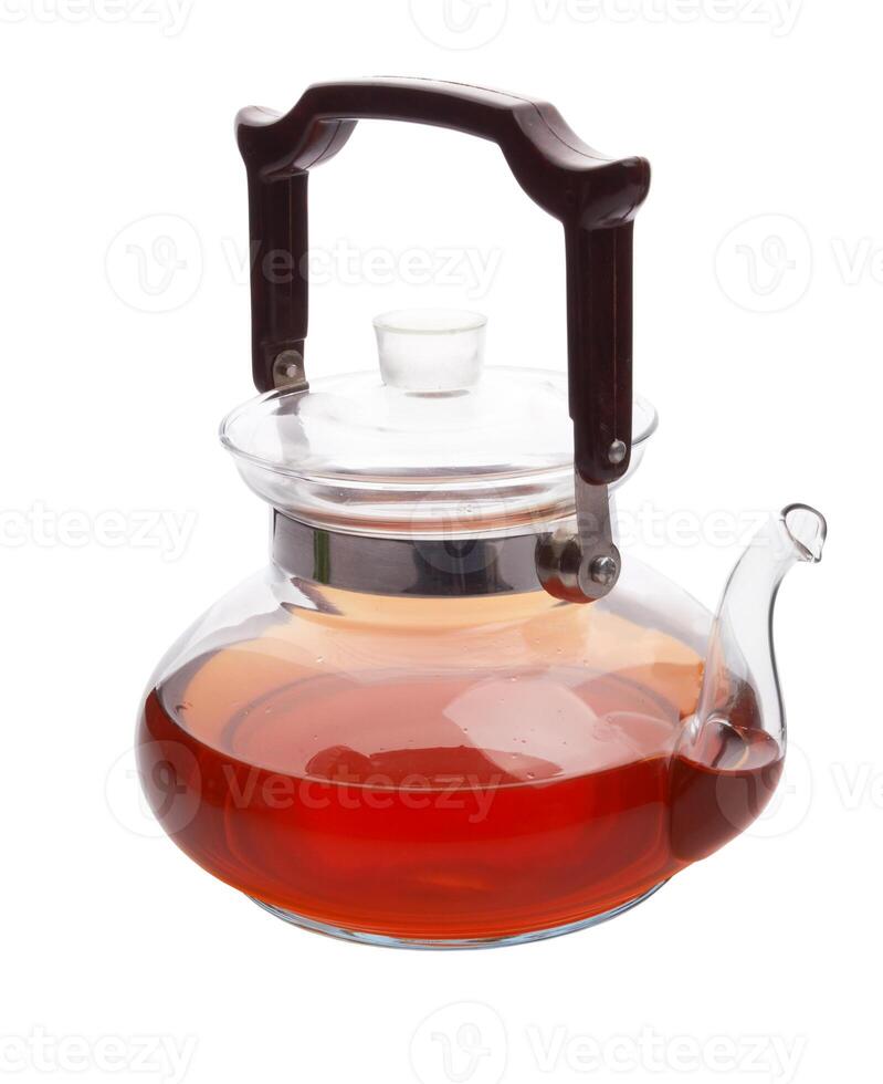 Teapot with tea photo