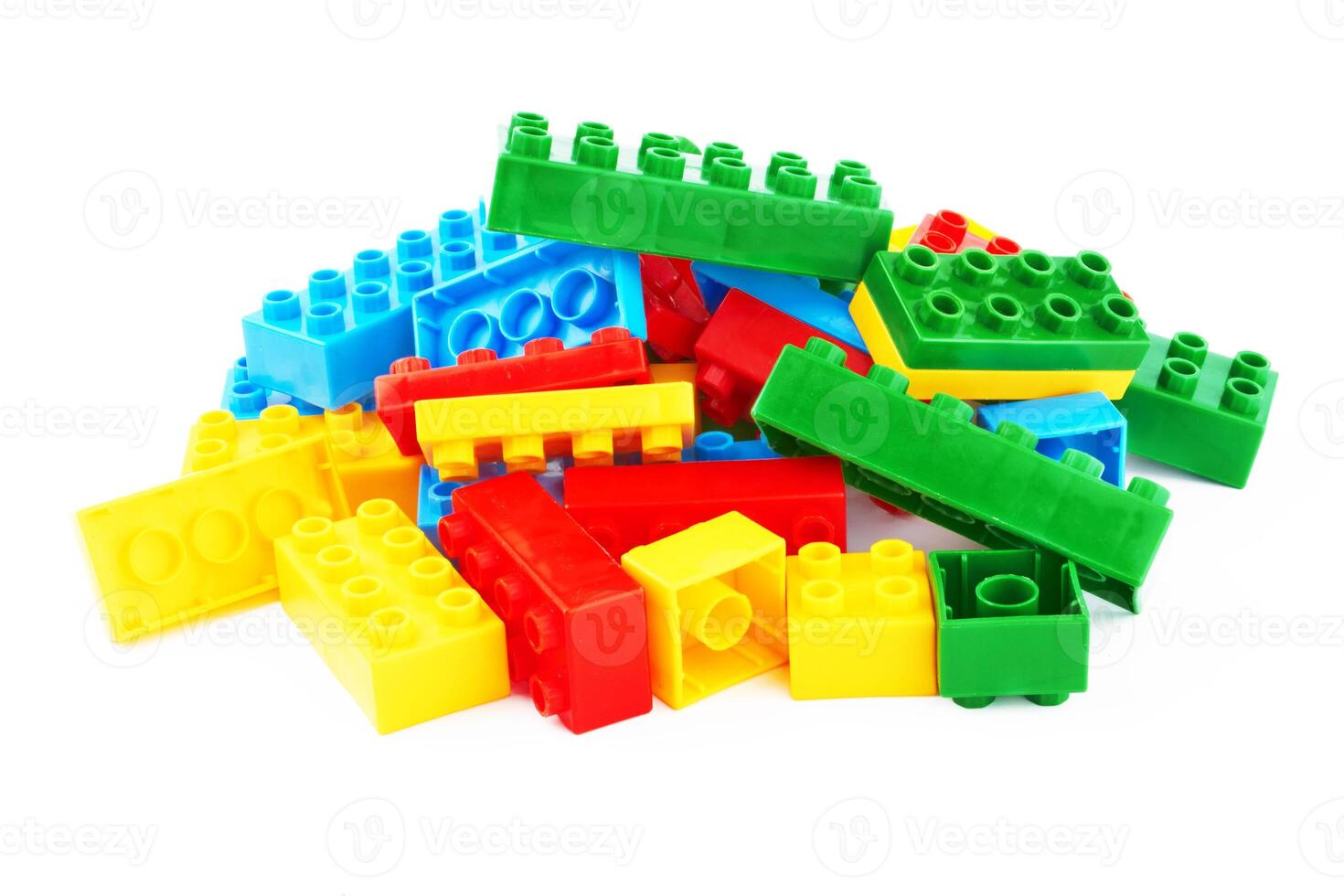 set of color building blocks photo