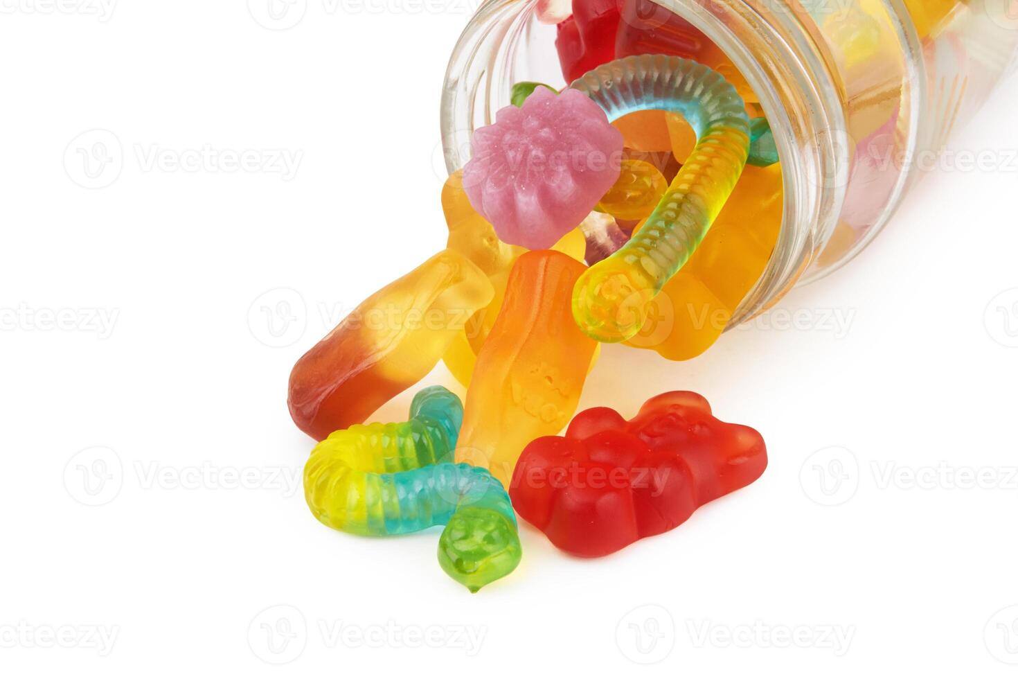 neon gummy candies photo