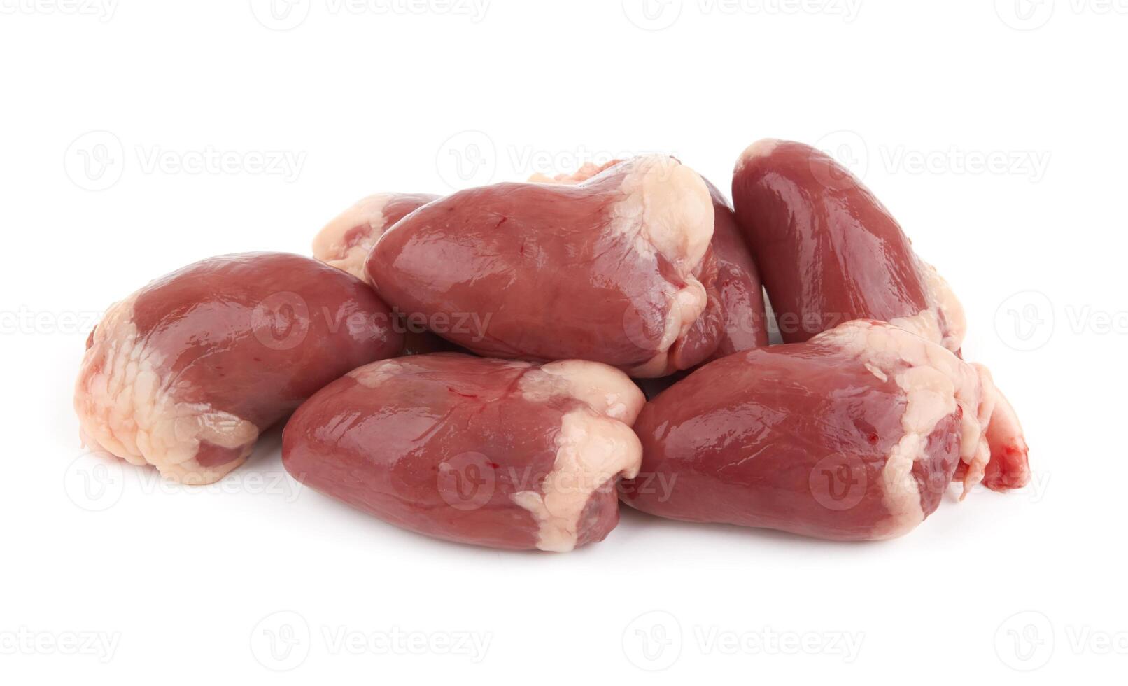 Raw chicken heart photo