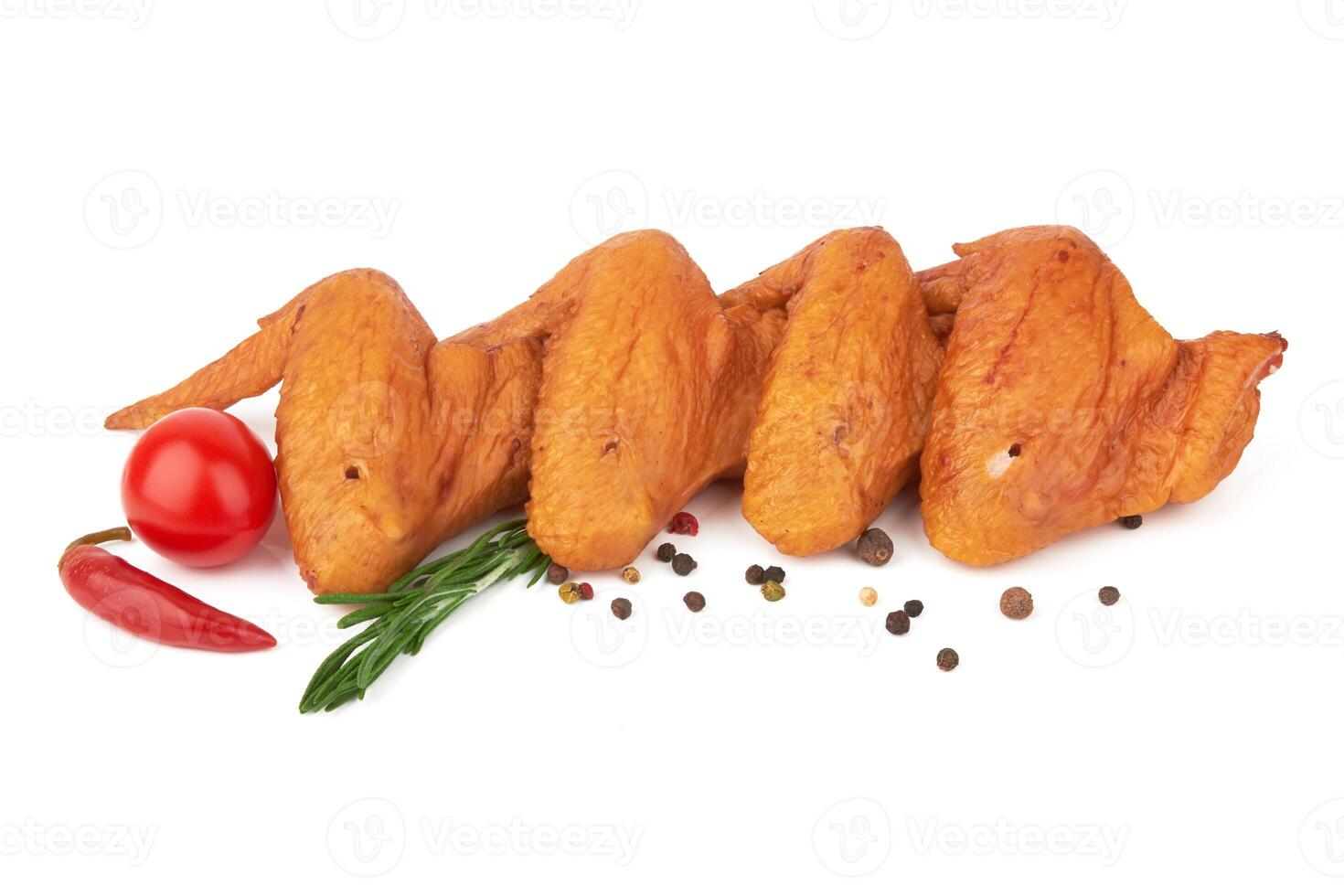 Smoked chicken wings photo