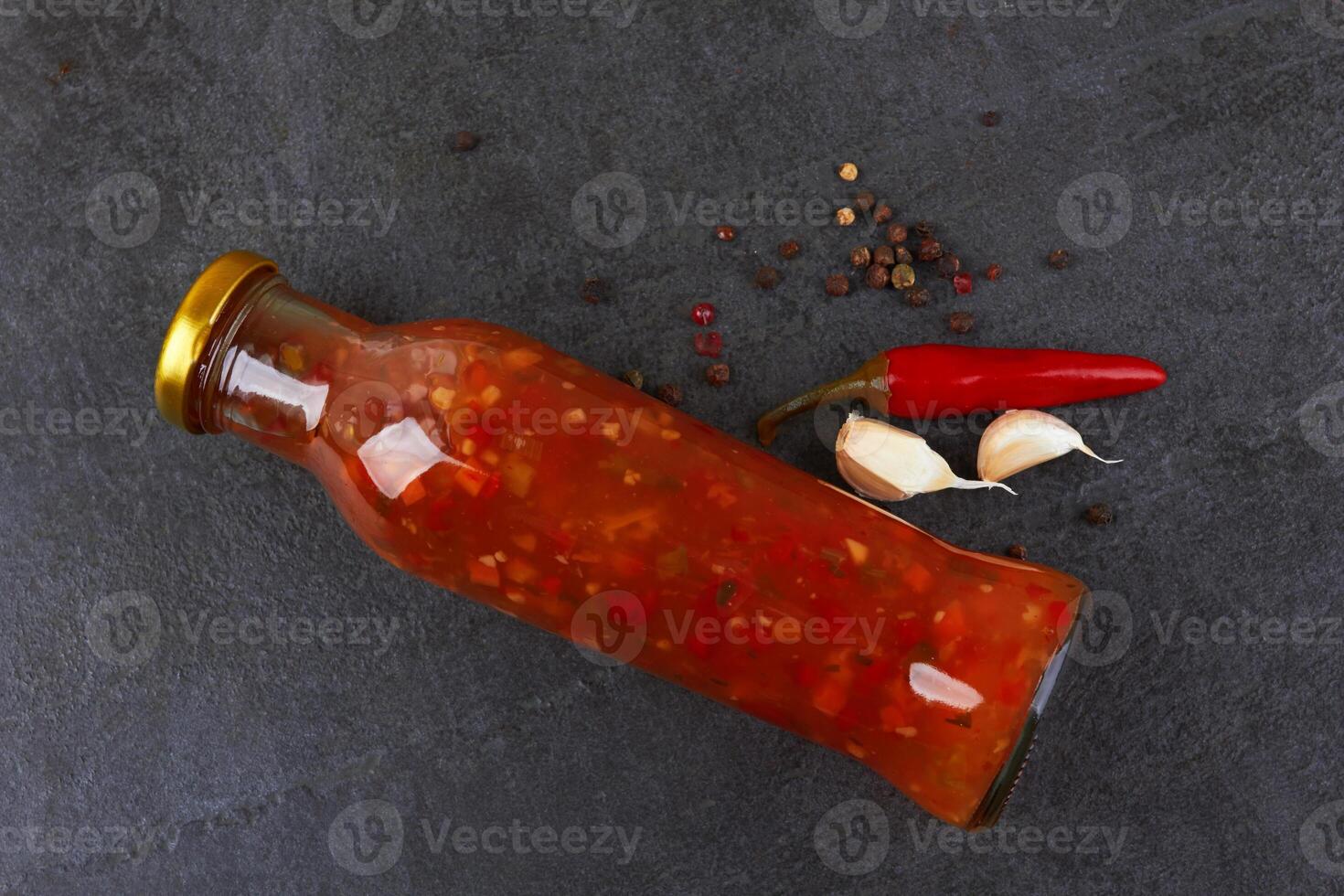 red hot sauce photo